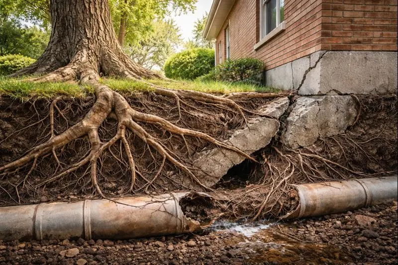 How Tree Roots Can Damage Foundations and Pipes