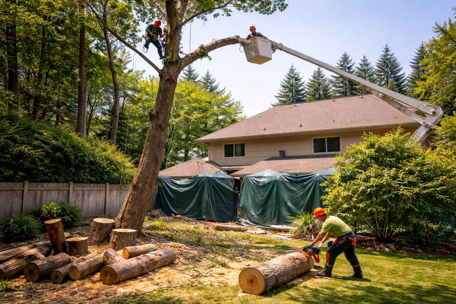 How to Remove Large Trees Without Risking Your Property